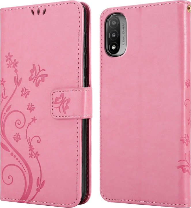 Produktbild Cadorabo Flower Book Hülle (Motorola E30, Motorola Moto E20, Motorola Moto E40)