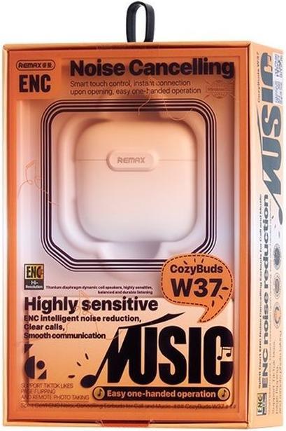 Actual product image Remax Bluetooth-Kopfhörer TWS W37 WHITE ENC Bluetooth 5.4 (6 h, Wireless)