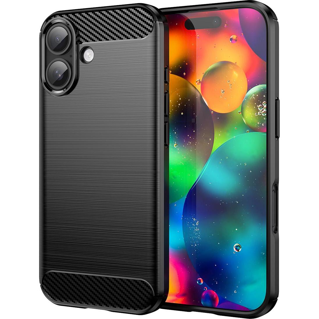 Hurtel Carbon Case für iPhone 17 - Schwarz (Apple iPhone Air), Cover smartphone, Nero