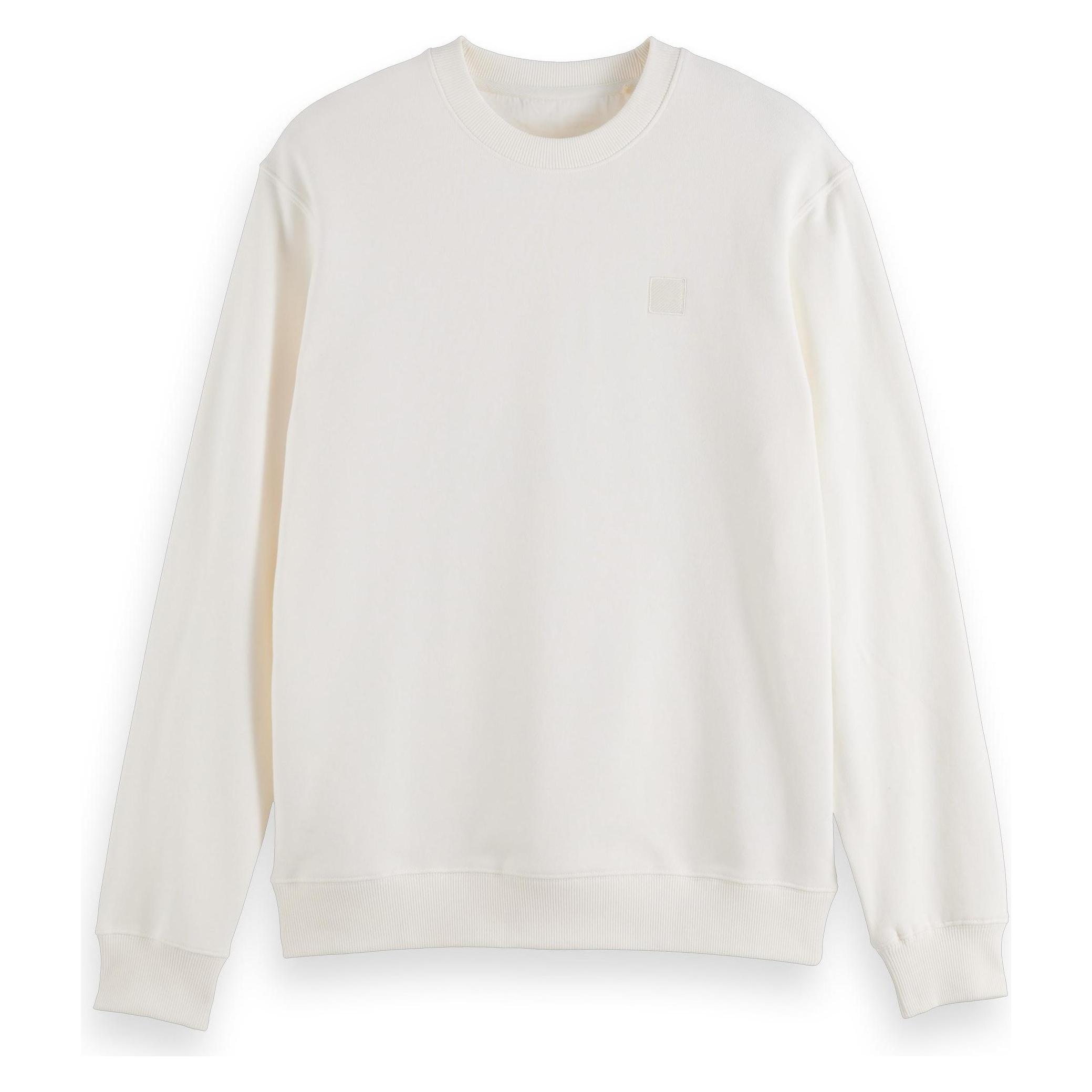 Scotch & Soda, Mannen, Springer, Regular Fit Logo Sweatshirt, Wit, (Xxl)