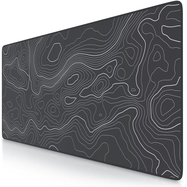 Image du produit Titanwolf Gaming Mauspad XXL, glattes Stoffgewebe, Speed Mausmatte 900 x 400 mm grosse Fläche, Topography (XXL)