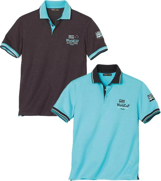 Produktbild Atlas For Men NauticalStyle Poloshirt (2erPack) (XXL)