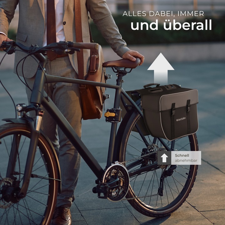 Produktbild tectake Fahrradtasche (35 l, Gepäckträgertasche)