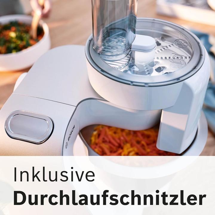 Actual product image Bosch Hausgeräte Series 4, Food processor, MUM 5, 1000 W, white, silver, MUM58210 (1000 W, 3.90 l)