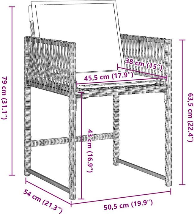 Produktbild vidaXL Garten-Essbereich