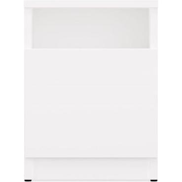 CMK Meble, Comodino, Szafka nocna GALAX 30 1D BIAŁY (30 x 30 x 40 cm)