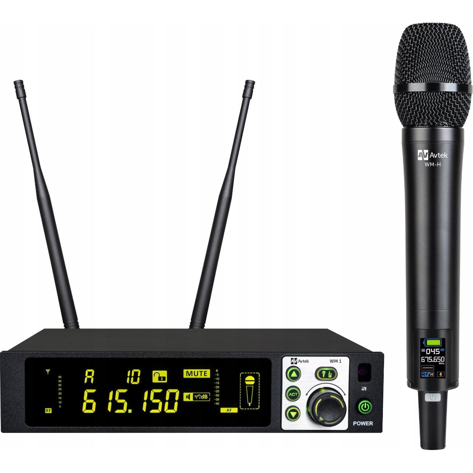 Avtek WM 1H Drahtlos-Set mit Handmikrofon, Mikrofon