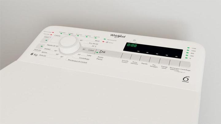 Produktbild Whirlpool TDLR 6240S DE Toplader-Waschmaschine 6 kg 1200 U/min C Weiss (6 kg, Oben)