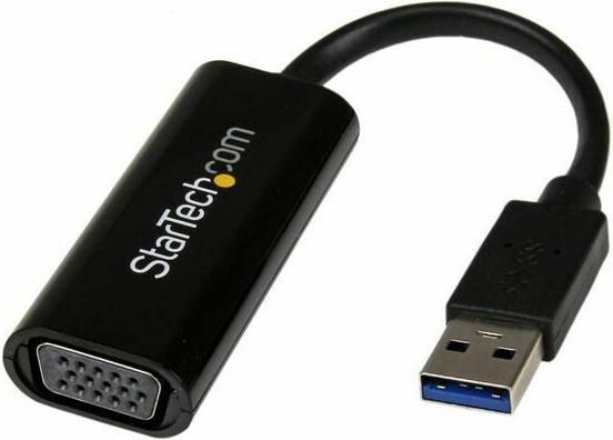 Actual product image StarTech Slim USB 3.0 VGA Video Adapter (USB-B, USB-A, 1 Ports)