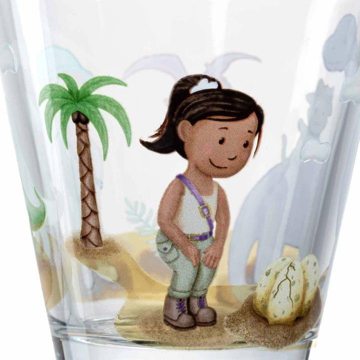 Actual product image Leonardo Children's drinking glass Avventura 215 ml, 3 pieces, dinosaur