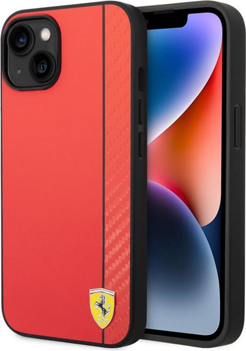 Immagine prodotto Ferrari FEHCP14MAXRE Custodia rigida per iPhone 14 Plus 6.7" czerwony/rosso Carbonio (Apple iPhone 14 Plus)