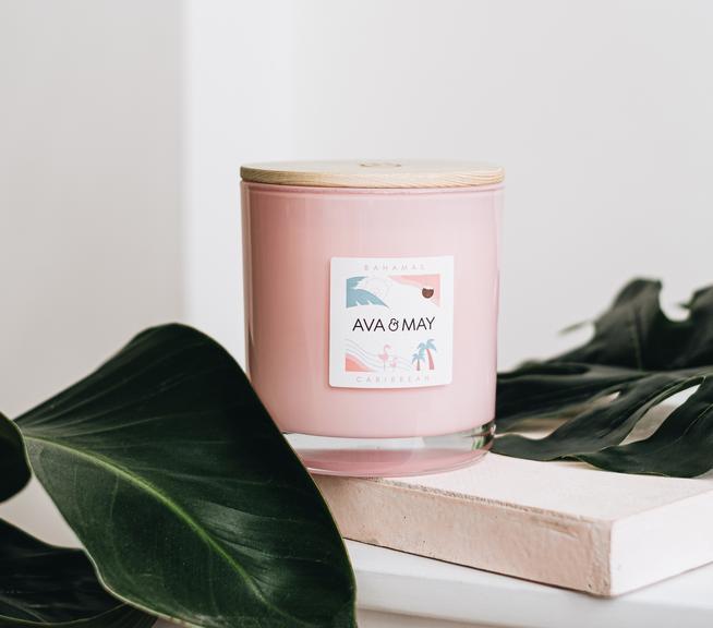 Produktbild Ava & May Duftkerze Bahamas Gross, 1150 g (500 g)