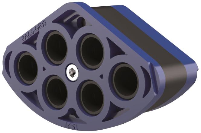 Hauff HAUF SEG 6x21 segmenten voor inbouw in systeemkap HSI 150-S3 3030300182