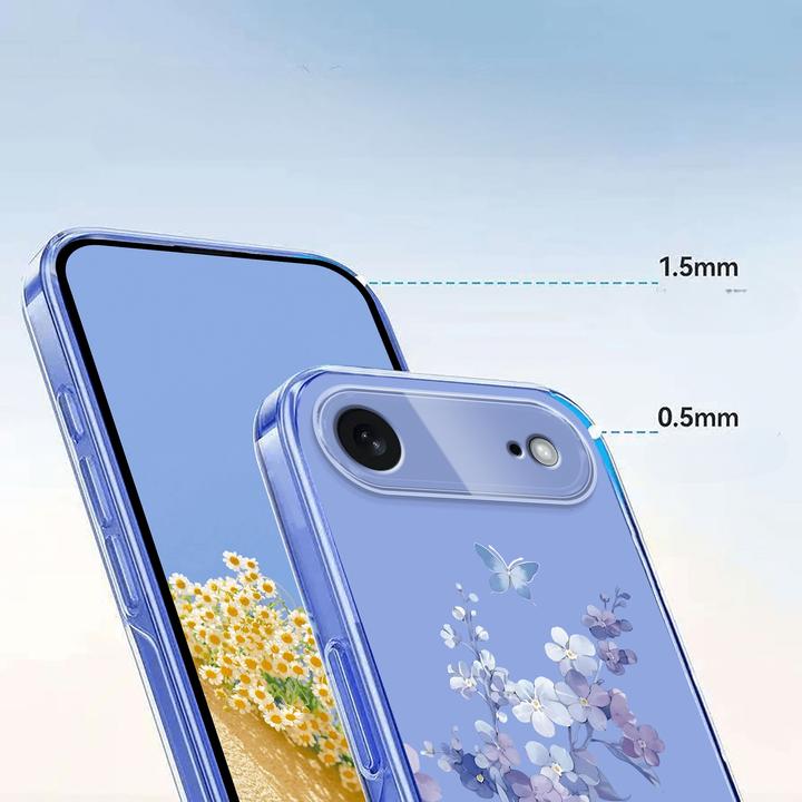 Immagine prodotto Cover-Discount iPhone 17 Air - Silikon Gummi Hülle Blumen (Apple iPhone 17 Pro)