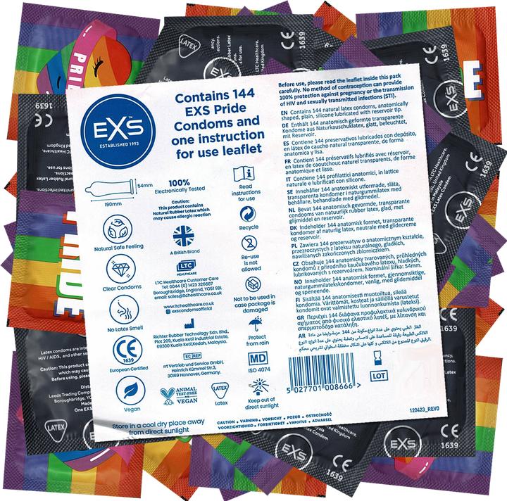 Immagine prodotto EXS Borsa "Pride" 144 preservativi anatomici con disegno arcobaleno (144 pz.)