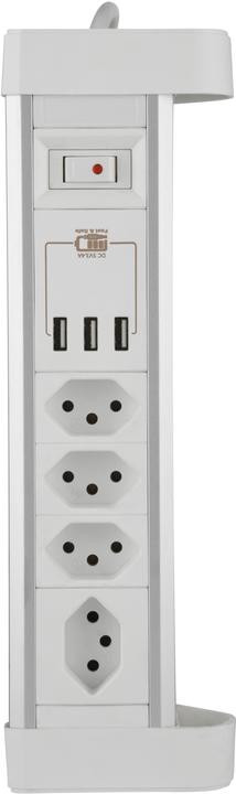 Immagine prodotto Schönenberger Striscia di presa da tavolo (7 x, Tipo 13, USB-A, 2 m)