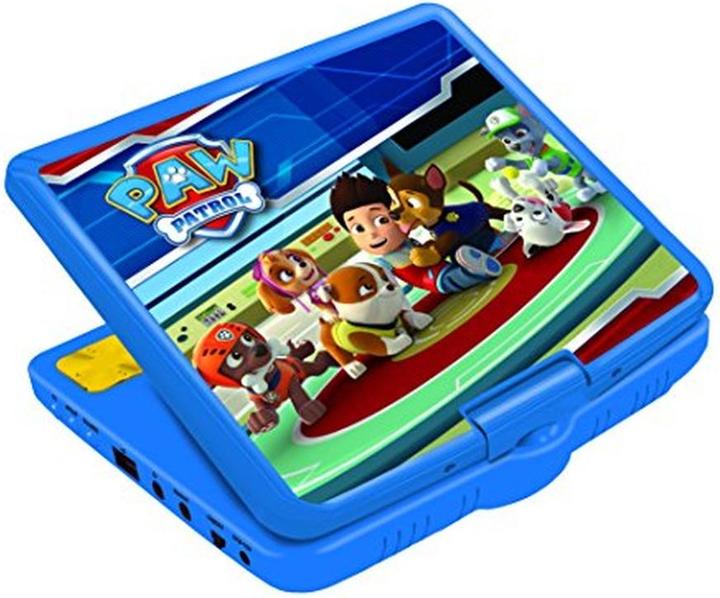 Actual product image Lexibook Portable DVD player in Paw Patrol design, with 7 inch display, USB connection and headphones (Portable DVD player)