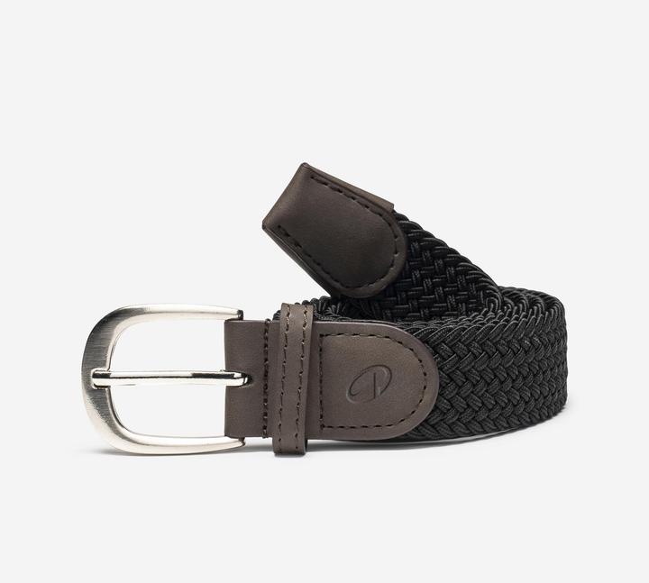 Inesis Elastic & stretchy braided golf belt, black