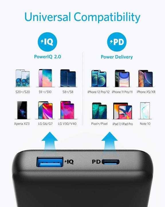 Immagine prodotto Anker Powerbank 525, 20000mAh, 20W (20000 mAh, 20 W, 74 Wh)