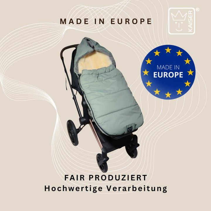 Produktbild Kaiser Baby Kaiser Thermo Fusssack mit Lammfelleinlage Sheepy, salbei green