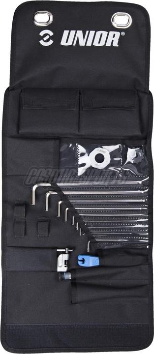 Unior 1600WRAP-US Sacoche à outils à roulettes, 15 pièces, black (15 pièces)