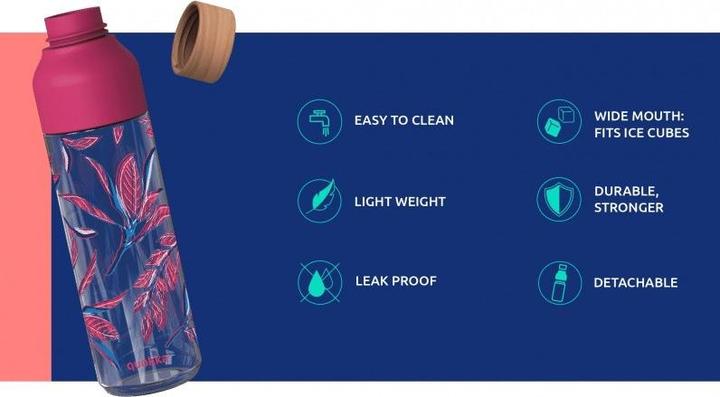 Produktbild Quokka Tritan Ice Flower Stripes Flasche 720ml (0.72 l)