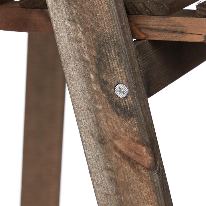 Image du produit Relaxdays Porte-plantes en bois brun foncé