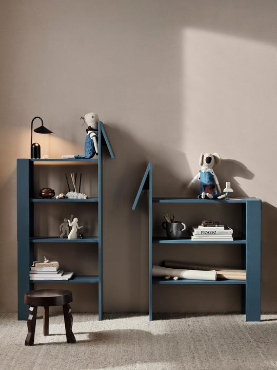 Actual product image Ferm Living Prerd bookcase, dark blue