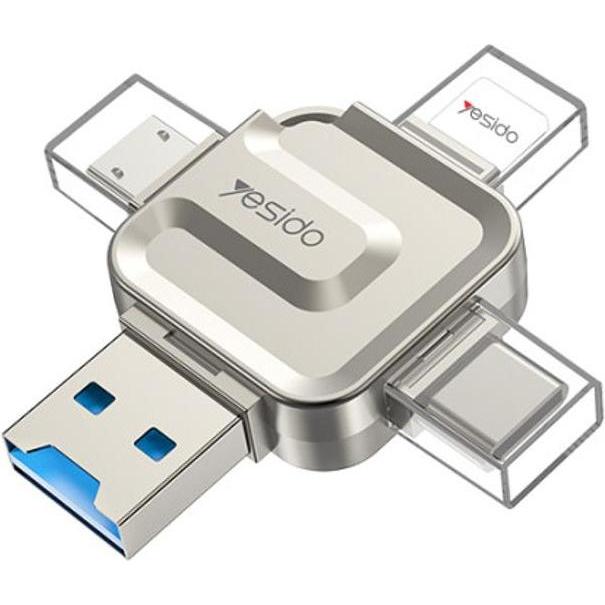 Yesido 4-in-1 USB-Flash-Speicherkartenleser OTG-Adapter (GS23)