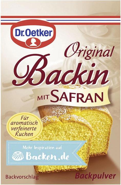 Actual product image Dr. Oetker Baking powder Backin with saffron (48.90 g)