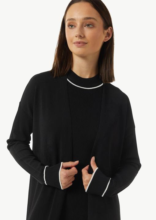 Immagine prodotto Comma Strickjacke Long-Cardigan mit Kontrastdetails und seitlichen Schlitzen (38)