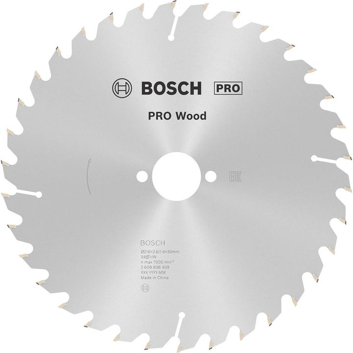 Actual product image Bosch Professional Zubehör PRO Wood circular saw blade, 216 x 2.6 x 30 mm