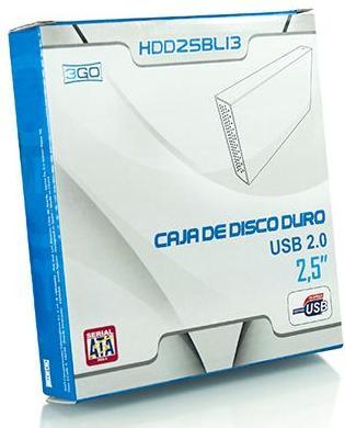 Actual product image 3GO CARCASA DISCO DURO 2.5" SATA-USB AZUL 2013 (2.5")
