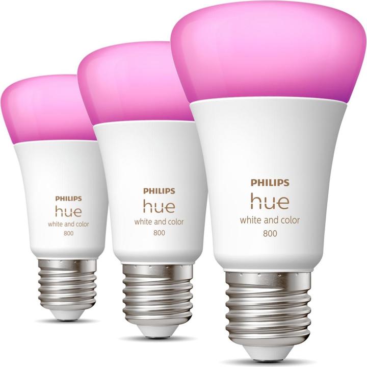 Immagine prodotto Philips Ambiente bianco e colore (E27, 6.50 W, 570 lm, 3 x, F)