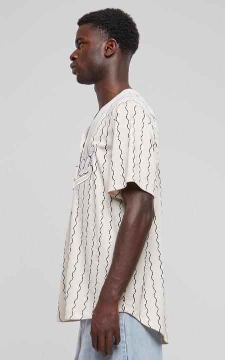 Produktbild Karl Kani KM233-014-1 KK Varsity Ziczac Pinstripe Baseball Shirt (M)