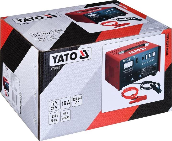 Actual product image Yato CHARGER WITH ADVANCED 16A 12V (12V, 24V, 16 A)