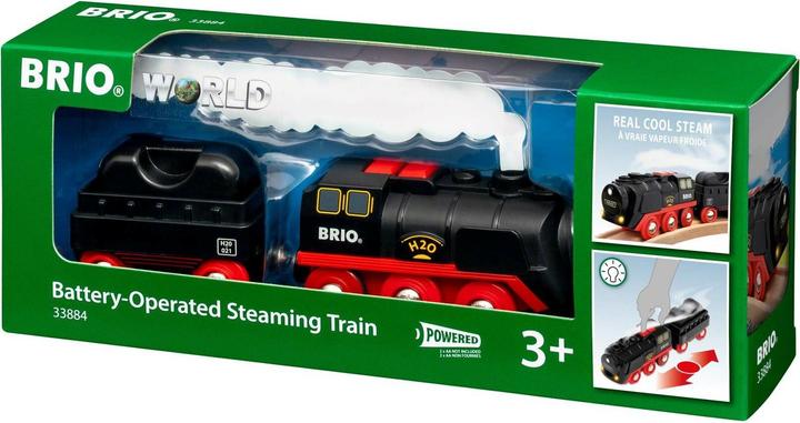 Actual product image Brio Battery steam locomotive with water tank