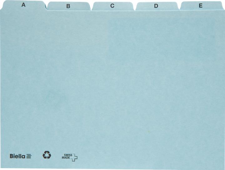 Produktbild Biella Kartei-Leitkarten Alphabet A - Z blanko (A4, 450 g/m², 25 x)