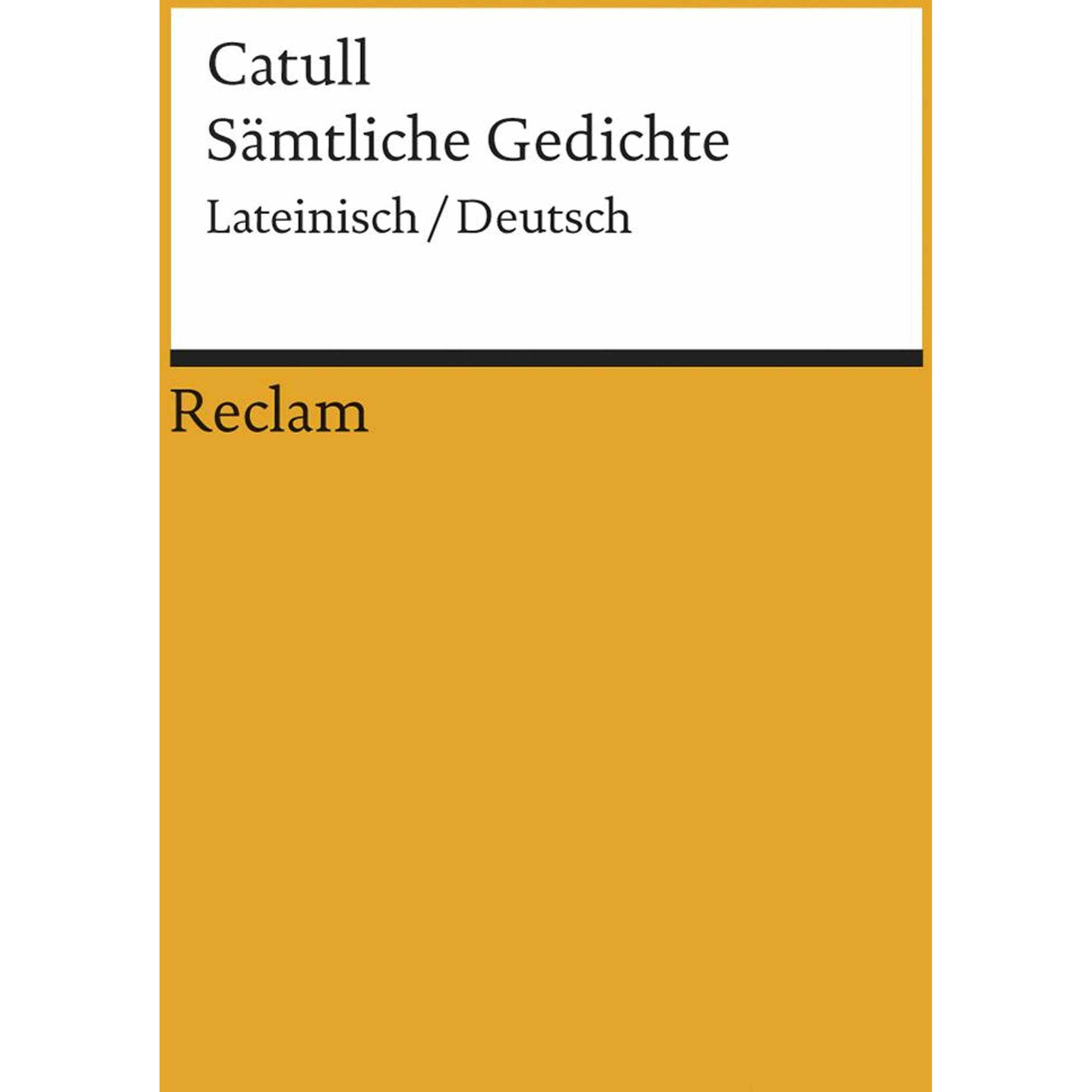 Sämtliche Gedichte, Belletristik von Catull