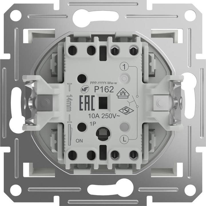 Schneider Electric Bouton-poussoir Asfora Blanc (RAL 9003) EPH0770121D