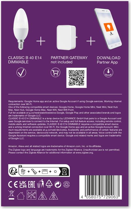 Produktbild Ledvance Smart+ Classic (E14, 470 lm, 1 x)