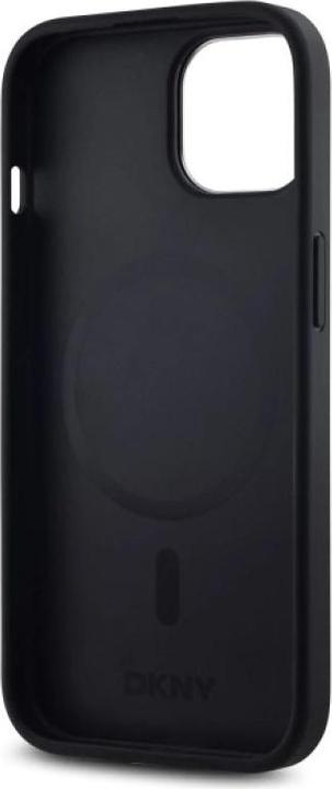 Actual product image DKNY DKHMP15SPSCMCLK iPhone 15 6.1" czarny/black hardcase Plain Logo MagSafe (Apple iPhone 15)