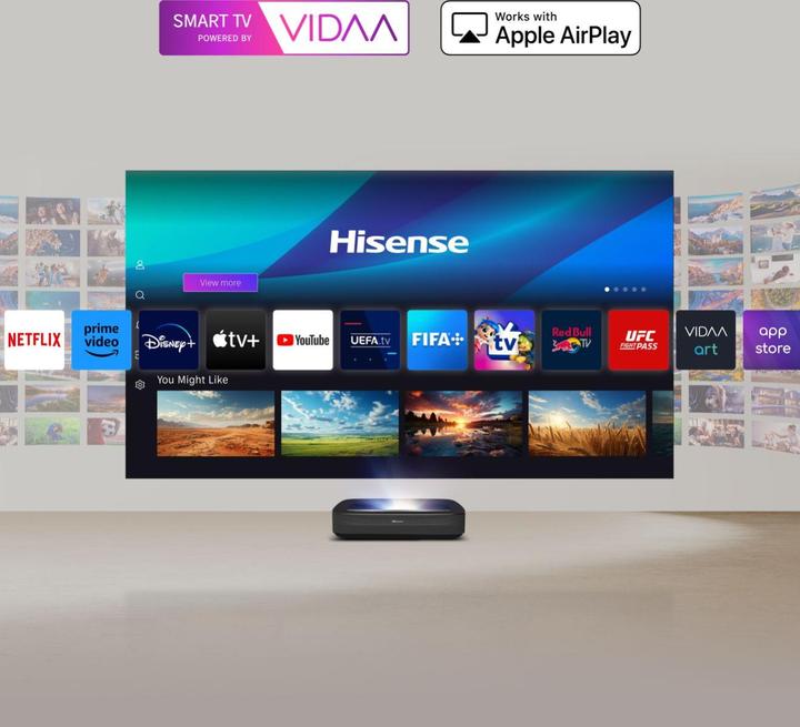 Produktbild Hisense Laser TV PL2 80"-150" (4K, 2700 lm, 0.22	:1)