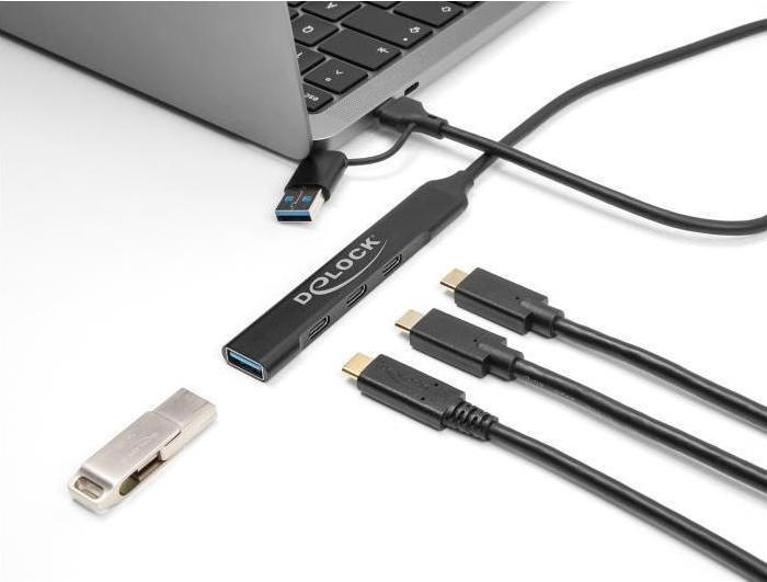 Actual product image Delock 64272 (USB-C, USB-A, 4 Ports)