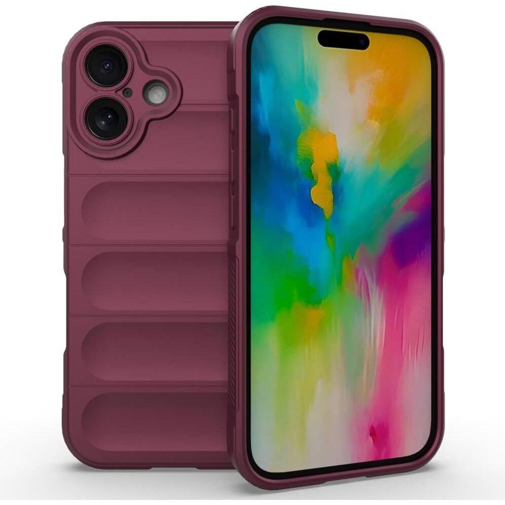 Cover-Discount iPhone 16 - Rugged Protective Hülle (Apple iPhone 16), Smartphone Hülle, Rot