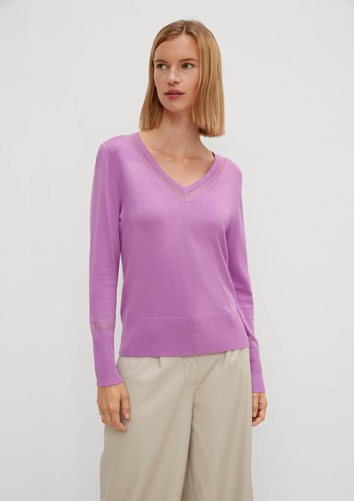Actual product image Comma Strickpullover Pulli mit semitransparenter Blende (44)