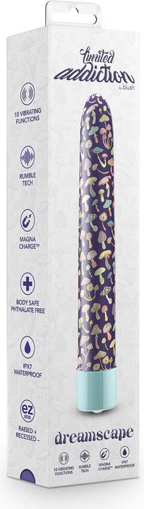 Image du produit Blush Vibromasseur Limited Addiction Dreamscape 7 Inch Sleek G-Spot Rechargeable Slimline en bleu - 10 R