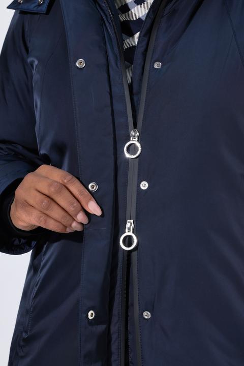 Immagine prodotto Ulla Popken Giacca impermeabile HYPRAR con Sympatex, cappuccio e tasche con zip (56)