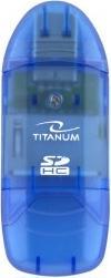 Produktbild Titanum TA101B - MMC,MS Duo,MS PRO Duo,RS-MMC,SD,SDHC,xD - Blau - 480 Mbit/s - USB 2.0 - (USB 2.0)