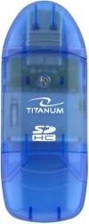 Immagine prodotto Titanum TA101B - MMC, MS Duo, MS PRO Duo, RS-MMC, SD, SDHC, xD - Blu - 480 Mbit/s - USB 2.0 - (USB 2.0)